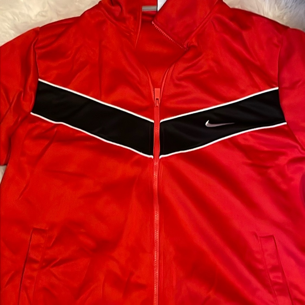 Red and black Nike jacket